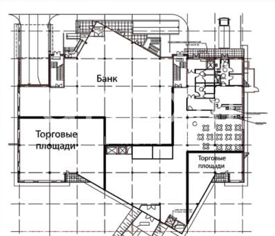 Планировка офиса 530 м², 1 этаж, «Зеленоград, 1-ый Западный пр-д»