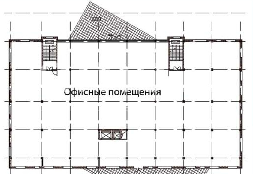 Планировка офиса 1131 м², 3 этаж, «Зеленоград, 1-ый Западный пр-д»