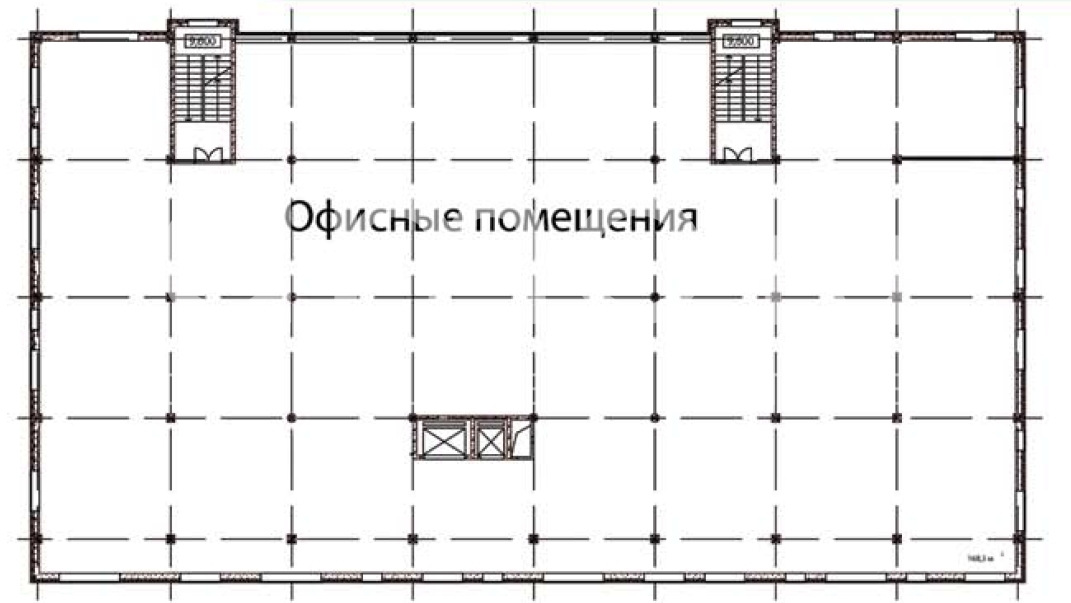 Планировка офиса 1117 м², 4 этаж, «Зеленоград, 1-ый Западный пр-д»